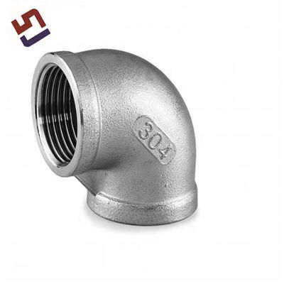 OEM aço inoxidável 304 316 Conector de fundição de precisão personalizado 90 graus tubo cotovelo acessórios de encanamento